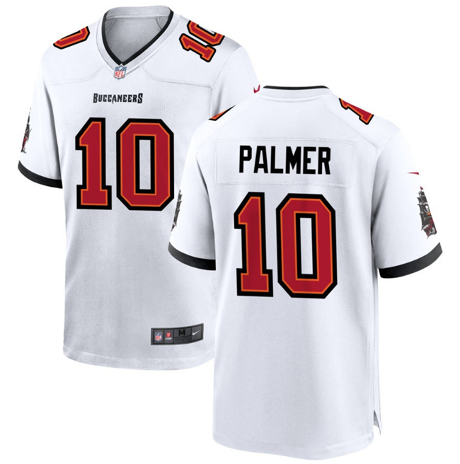Men's Tampa Bay Buccaneers #10 Trey Palmer White Football Stitched Game Jersey